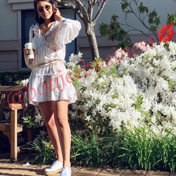 H&M Conscious Floral Print Flounced Dress - Picture 5 of 8